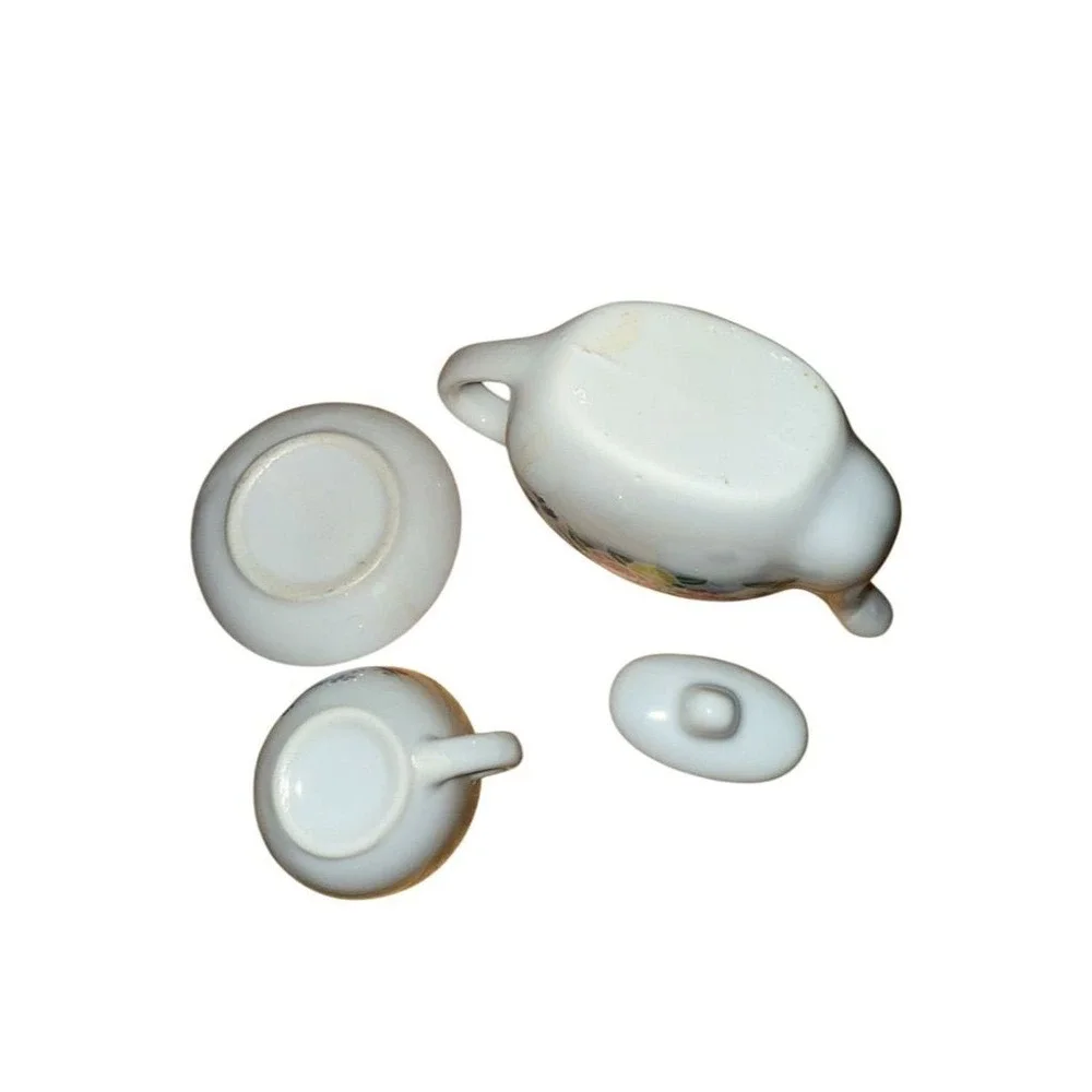 Vintage Floral Miniature Tea‎ Set Porcelain